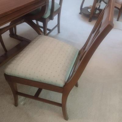 Stunning Antique John Wanamaker of New York Dining Table with Six Matching Chairs