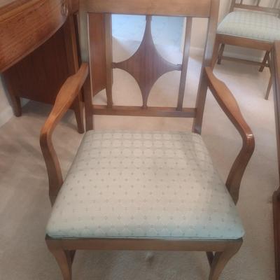 Stunning Antique John Wanamaker of New York Dining Table with Six Matching Chairs