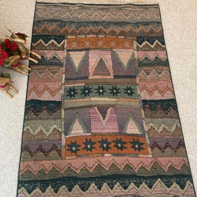 Made in Egypt patterned rug (there are two matching!)