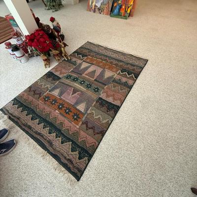 Made in Egypt patterned rug (there are two matching!)