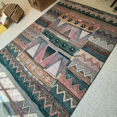 Made in Egypt patterned rug (there are two matching!)