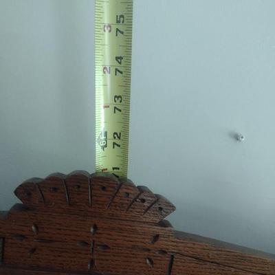 Impressive Antique Eastlake Solid Oak Double Door Dish Cupboard (No Contents)