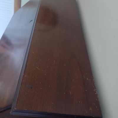 Vintage Walnut Three Drawer Drop Down Secretary Desk