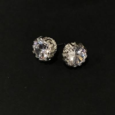 Beautiful, large, chunky crystal rhinestone stud Earrings