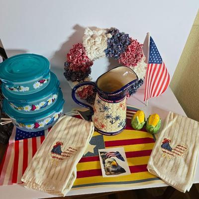 Patriotic Kitchen & Decor Lot – Americana Flair