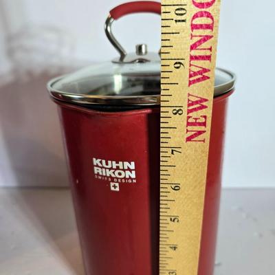 Kitchen Appliance & Container Trio – Cook’s Essentials rice steamer, Kuhn Rikon Deep Frier & lidded soup container