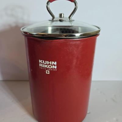 Kitchen Appliance & Container Trio – Cook’s Essentials rice steamer, Kuhn Rikon Deep Frier & lidded soup container