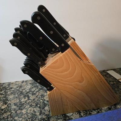 Ronco Knife Block Set – 30+ Pieces with Sharpener