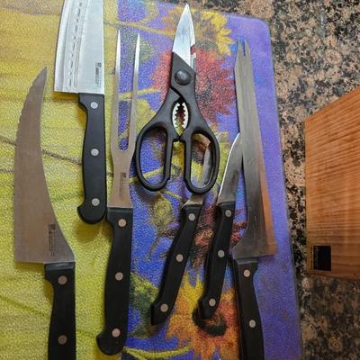 Ronco Knife Block Set – 30+ Pieces with Sharpener