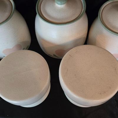Vintage Heartland-Style Ceramic Canister Set – Set of 5