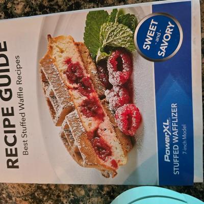 PowerXL Stuffed Wafflizer – 7" Model with Recipe Guide