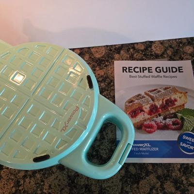 PowerXL Stuffed Wafflizer – 7" Model with Recipe Guide