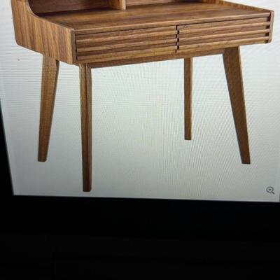 New In The Box Modway Furniture Render Writing Desk in Walnut -EEI-3342-WAL Box 6