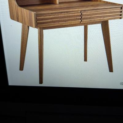 New In The Box Modway Furniture Render Writing Desk in Walnut -EEI-3342-WAL Box 6