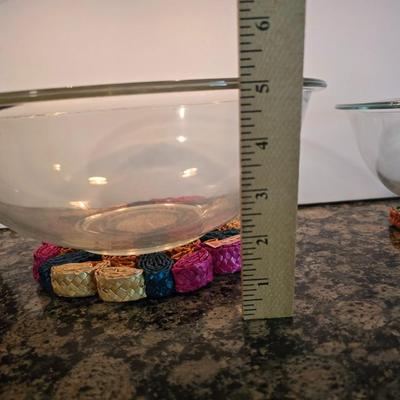 Baking Prep Lot – Nesting Glass Bowls, Hand Mixer & a brand new Spatula