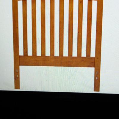 New In The Box HB45-RO Full/Queen Rake Style Headboard in Golden Oak Finish Box 8