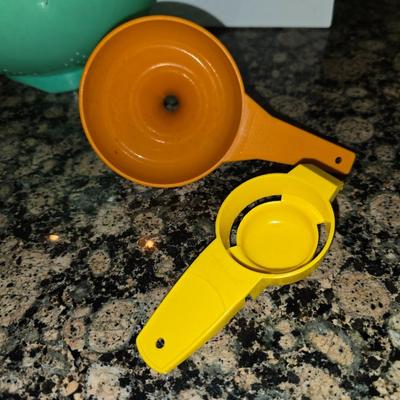 Vintage Tupperware Kitchen Utility Lot – Containers, Funnel, Tools & More