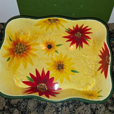Temp-tations Presentable Ovenware – Sunflower Bakeware Set (7 Pieces)