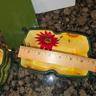 Temp-tations Presentable Ovenware – Sunflower Bakeware Set (7 Pieces)