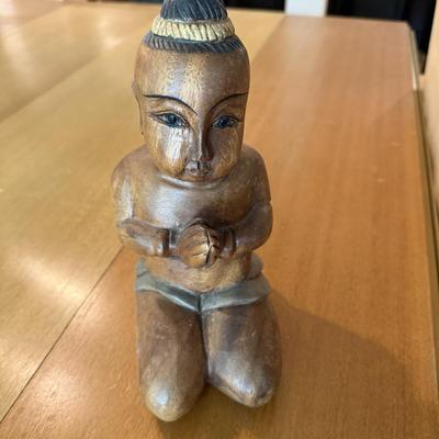 Solid wood Buddha