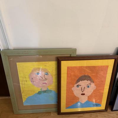 Two wood frames