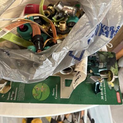 Garden tools and hose attachments