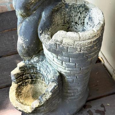 Cement Lady Statue Fountain