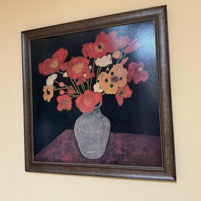 Multi color flowers in vase still life