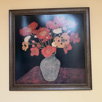 Multi color flowers in vase still life