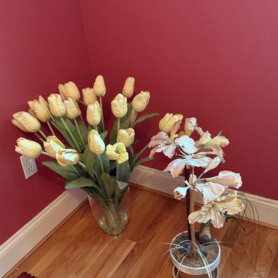 Tulips and iris arrangements