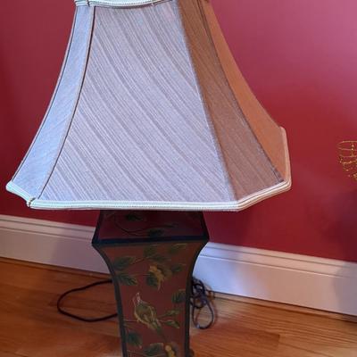 Red painted lamp
