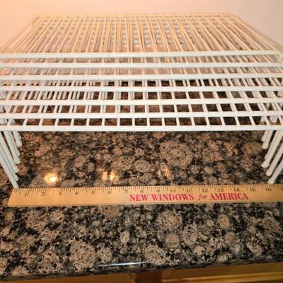 Kitchen Cabinet Organizers Lot – Dish Rack + Tiered Turntable + Lid Rack