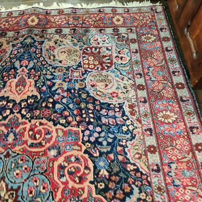 Large Oriental Wool Rug Tabriz 10' 10" x 8'