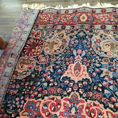 Large Oriental Wool Rug Tabriz 10' 10" x 8'