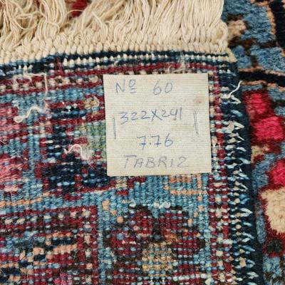Large Oriental Wool Rug Tabriz 10' 10" x 8'
