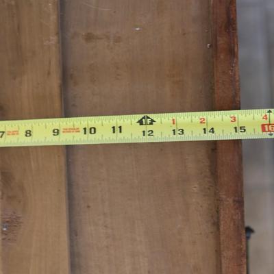 Vintage Wood Cabinet Base – Carved Details & Dovetail Drawers