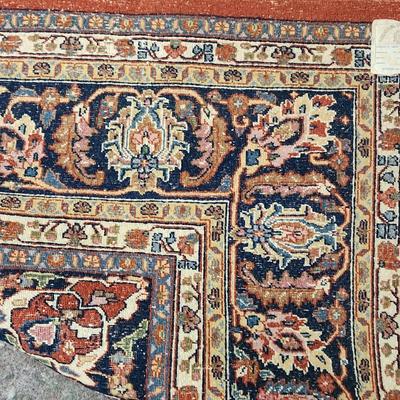 Hand Woven Oriental Rug 100 Wool 12'6" x 8' 9" India