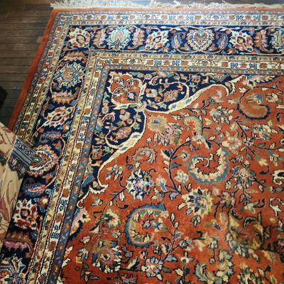 Hand Woven Oriental Rug 100 Wool 12'6" x 8' 9" India