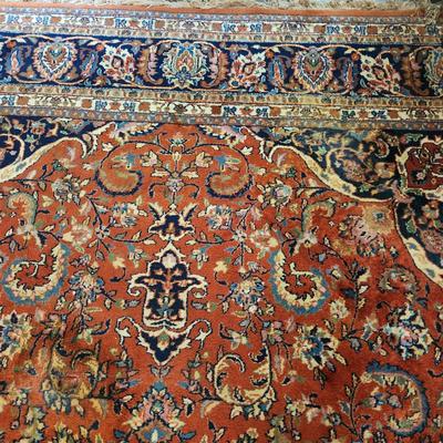 Hand Woven Oriental Rug 100 Wool 12'6" x 8' 9" India