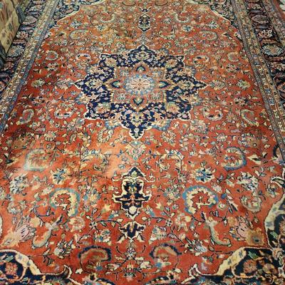Hand Woven Oriental Rug 100 Wool 12'6" x 8' 9" India