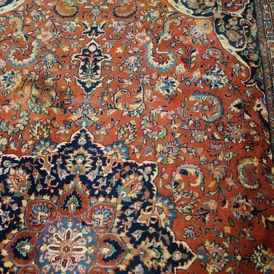 Hand Woven Oriental Rug 100 Wool 12'6" x 8' 9" India