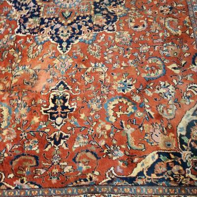 Hand Woven Oriental Rug 100 Wool 12'6" x 8' 9" India