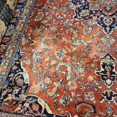 Hand Woven Oriental Rug 100 Wool 12'6" x 8' 9" India
