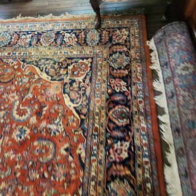 Hand Woven Oriental Rug 100 Wool 12'6" x 8' 9" India