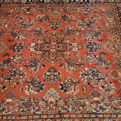 Vintage Oriental Wool Rug 78"x 70"