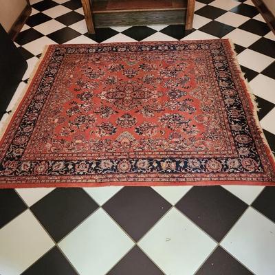 Vintage Oriental Wool Rug 78"x 70"