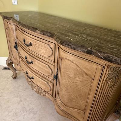 Gorgeous marble top chest (retailed for over $1500)
