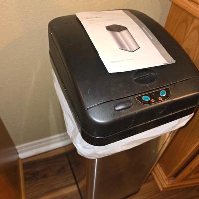 iTouchless 13-Gallon Stainless Steel Sensor Trash Can – With Manual