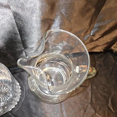 Glass Beverage Set – Pitcher, Glass ice bucket + 6 matching Glasses