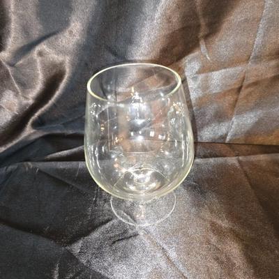 Mixed Glassware Lot – Brandy Snifters, Heavy glass ashtray, & Shot Glasses